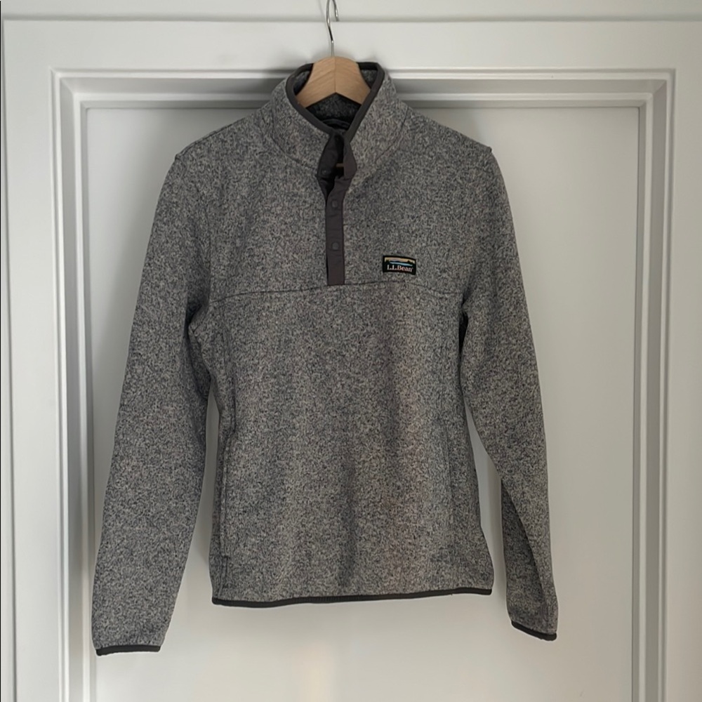 LL Bean Grey Fleece